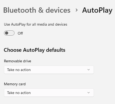 Disable autoplay