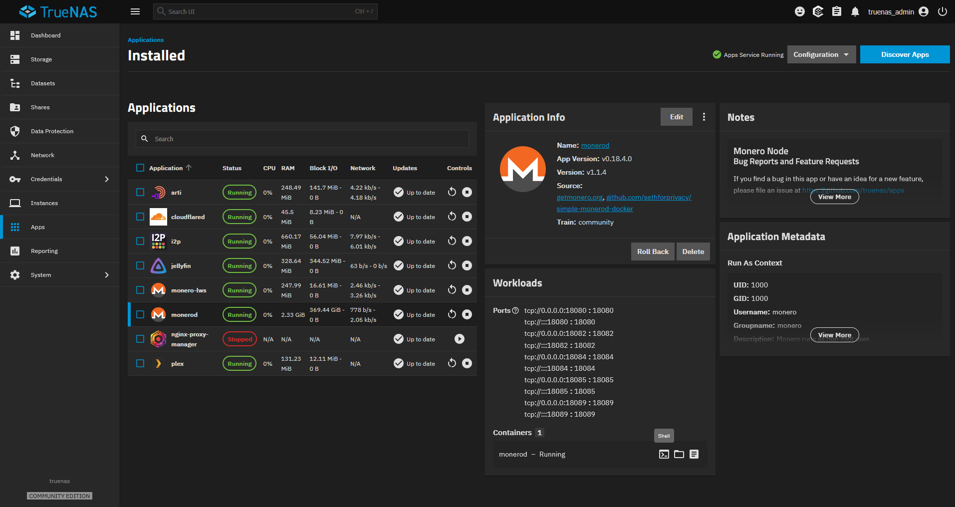 /privacyguides/privacyguides.org/raw/commit/575818a637f0e14c76c355184a1eff025f67700b/blog/assets/images/monero-server-using-truenas/07-monero-shell.webp