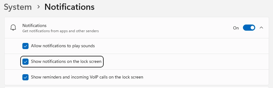 /privacyguides/privacyguides.org/raw/commit/778cd6c22beb94fa499457bb2f56966d466d697d/docs/assets/img/windows/lock-screen-notifications.webp