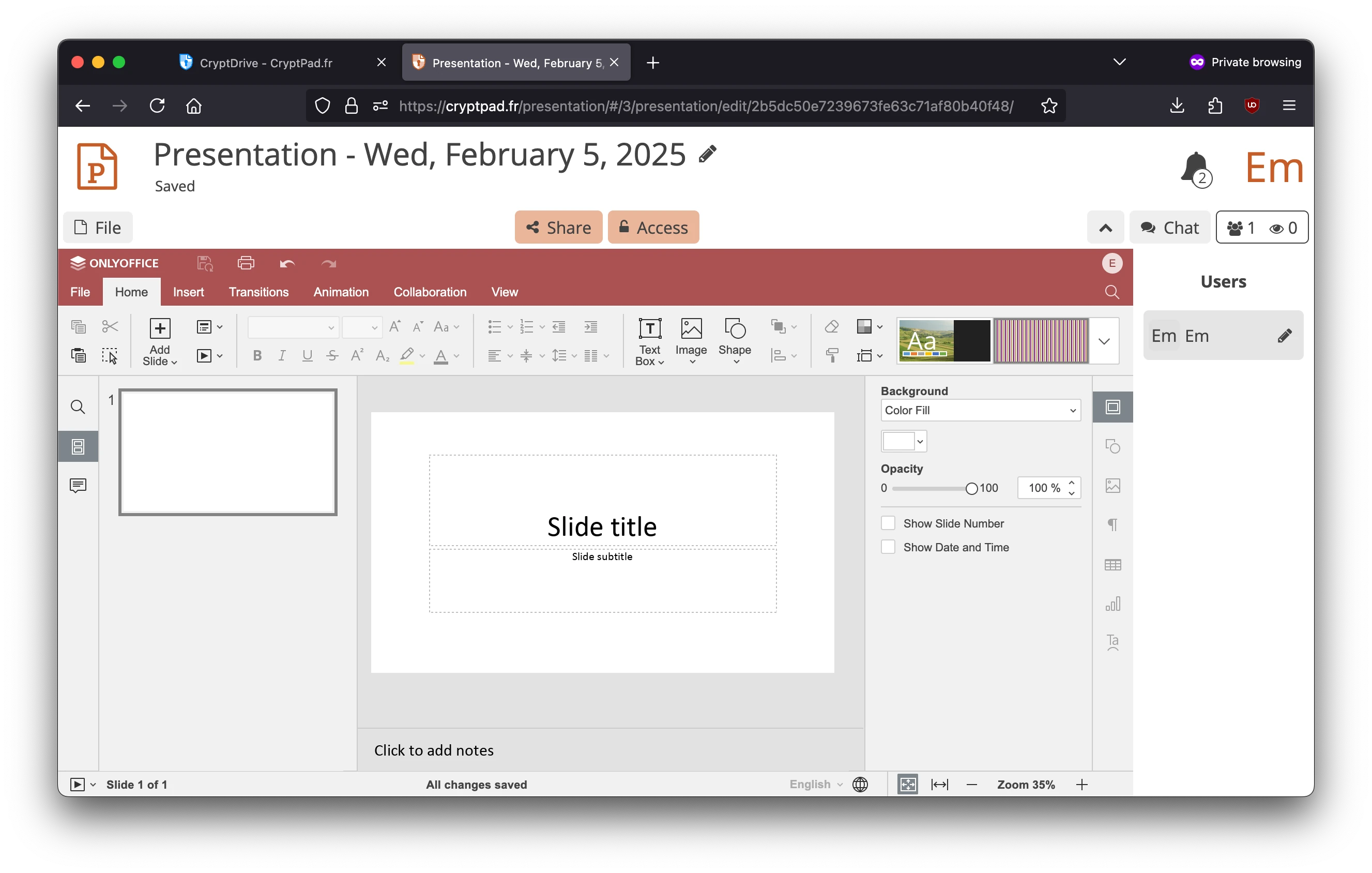 /privacyguides/privacyguides.org/raw/commit/97a00353b70b55f97b173f5d7752d1add0f8dc9b/blog/assets/images/cryptpad-review/cryptpad-presentation.webp